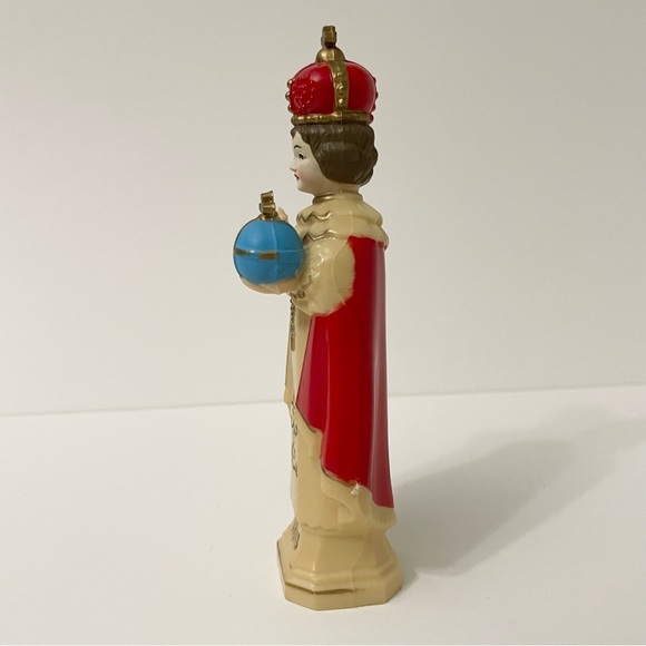 Vintage Infant Prague Child Jesus Figure Statue Crown Figurine - Picture 8 of 16